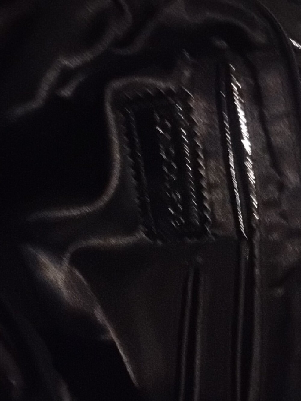London Fog Black Quilted Satchel Handbag - Picture 3 of 5
